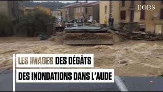 Les images des dégâts des inondations dans l'Aude