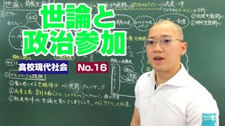 高校【現代社会】政治16回「世論と政治参加」