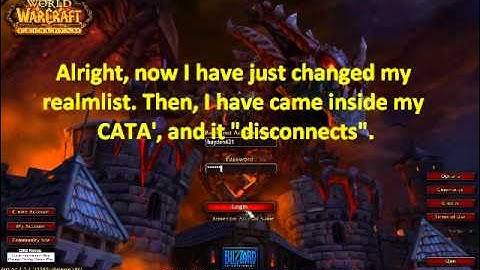 Molten WoW Connection Problem.