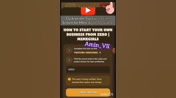 MemeFi Coin Secret Code 16 Oct (How Yo Start Your Own Business ...)(کد مخفی میم فای بیست و پنجم مهر)