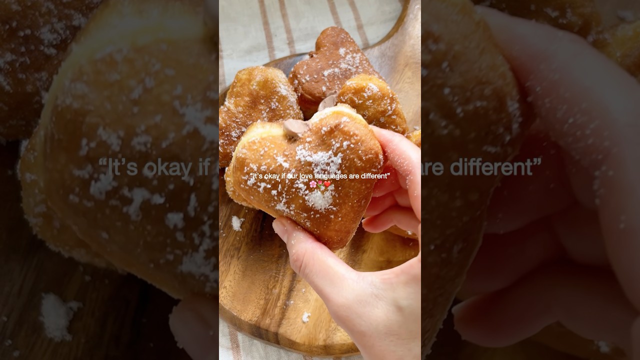 Heart-Shaped donuts 🍩 recipe in the comment 