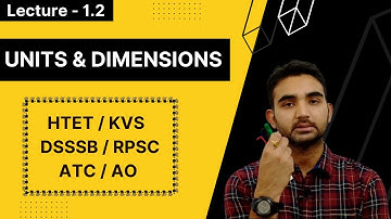 |Physics|| Lec-1.2 ||Units and Dimensions|| Numericals|#ATC #AO #AAI ||