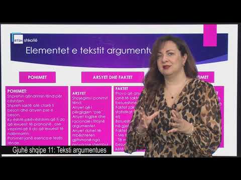 Gjuhë shqipe 11 - Teksti argumentues