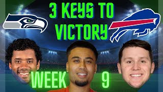 The 3 KEYS to a Seahawks VICTORY vs. the Buffalo Bills in Week 9 (Prod. by K3ONO)