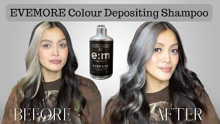 Toning My Hair Silver with EVEMORE Shampoo