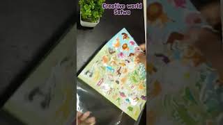 animal stickers unwrapping #shorts #viral #ytshorts