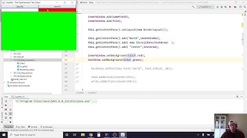 Java GUI Lesson 2 - The Big Picture