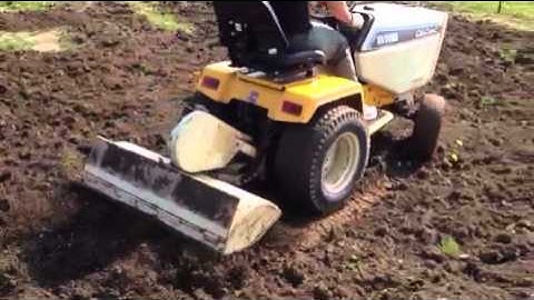 Tilling with 1711 cub cadet