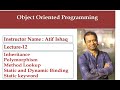 Lecture 12 Object-Oriented Progamming, Polymorphism, Static and Dynamic Type, Static Variable