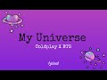 Coldplay x BTS- My Universe Lyrics|Sneak peek|