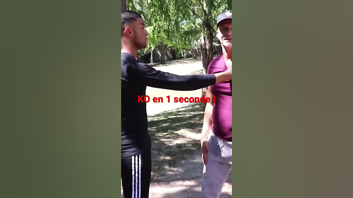 Comment mettre Ko en une seconde lors d’une agression