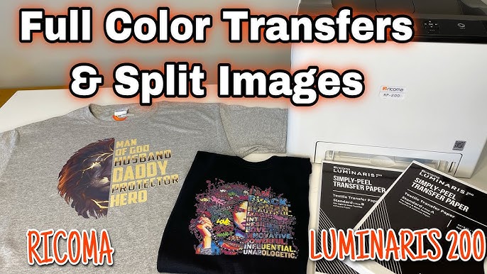 Luminaris 200 White Toner Transfer Printer + Heat Press Premium Bundle