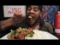 Mukbang | Highest Rated Homemade Chinese In My Area - My House, NJ (Orange Ginger Teriyaki Chicken)