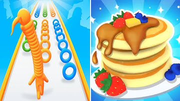 Long Neck Run vs Pancake Run ! NEW MAX Level - Gameplay Walkthrough (iOS,Android) All Levels Update