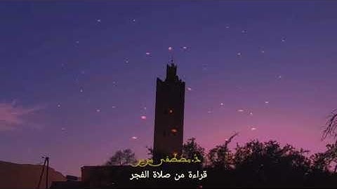 صلاة الفجر من سورة الأنفال د مصطفى مرير