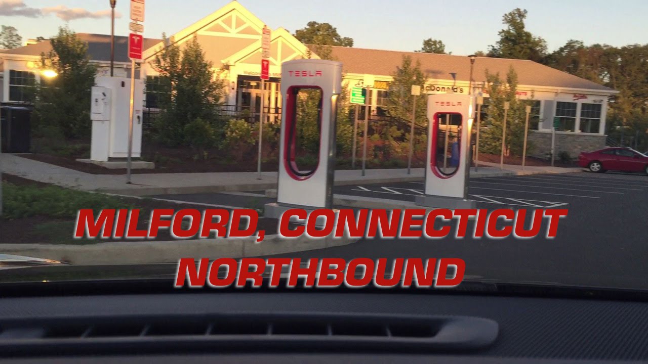 Milford, CT Tesla Supercharger I95 NB YouTube