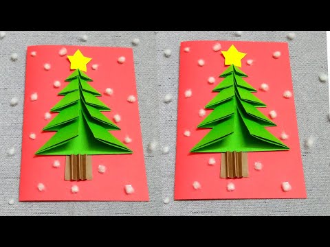 DIY 3D Christmas Pop Up Card | Cách Làm Thiệp Giáng Sinh 3D Cực Đơn Giản | Foci