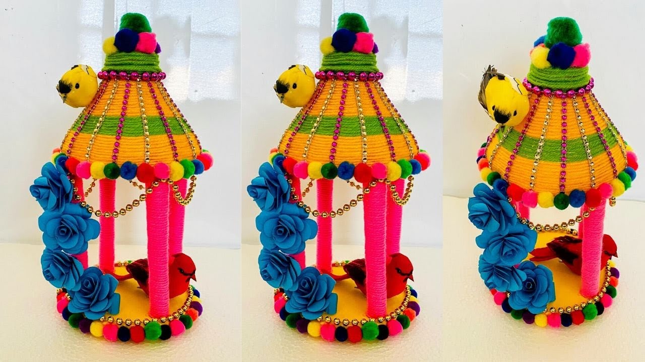 DIY/ Waste Material Craft idea / How to make showpiece with waste
