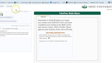 Making an Appointment on Tutor Trac