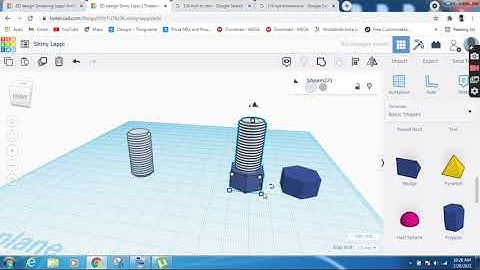 HOW TO MAKE A 3D NUT AND BOLT IN TINKERCAD #BROBOTICX INDIA