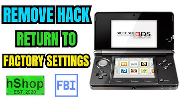 Handleiding voor het verwijderen van hacks van gejailbreakte Nintendo 3DS en het terugzetten naar...