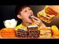 ASMR 달달구리 🍯 통벌꿀집과 바닐라 아이스크림 해쉬브라운 먹방~! 🐝 Honeycomb With Hash Brown Vanilla Ice Cream Toast MuKBang