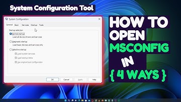 4 Ways to access MSConfig (System Configuration Tool) in Windows 11