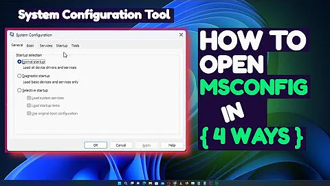 How to access MSConfig (System Configuration Tool) in Windows 11 (4 Ways)