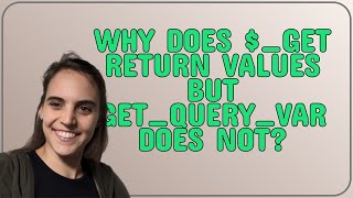Wordpress: Why does $_GET return values but get_query_var does not?