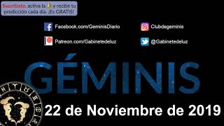 Horóscopo Diario - Géminis - 22 de Noviembre de 2019