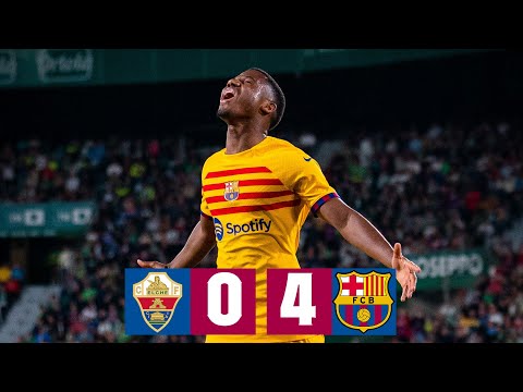 Elche Barcelona Goals And Highlights