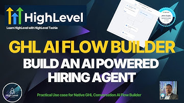 This AI Hiring Agent will transform your recruitment process | Using GHL ConversationAI Flow Builder