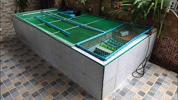 Arm สมุทรสงคราม 2 : งาน O4FS ตู้ปลา 72" กรองบน + 36" กรองมุม/กรองข้าง + Upgrade บ่อเลี้ยงปลา Set 2