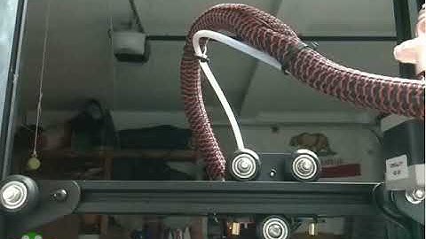 Flexi Chameleon 3D Print Timelapse. Ender 3