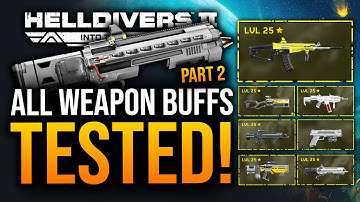 Helldivers 2 - I Tested All Weapon Buffs After Patch!