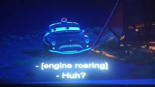 Lightning mcqueen runs fast ahead police and fire over lighting