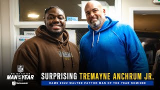 Andrew Whitworth Surprises Tremayne Anchrum Jr. With Rams' Walter Payton Man Of The Year Nomination