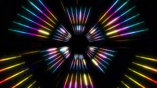 Beam Tunnel VJ Loop Rainbow 4K Long Screensaver Wallpaper Background Video