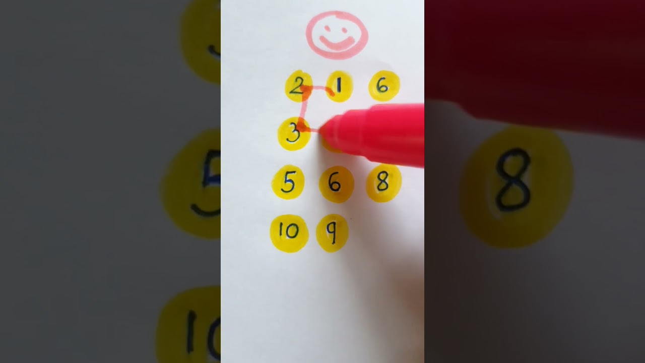 Relaxing With Number 1 to 10|#drawing #art #trending #numbers #123456789 #shorts #shorts
