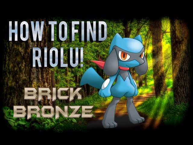 How To Evolve Riolu In Pokemon Brick Bronze
