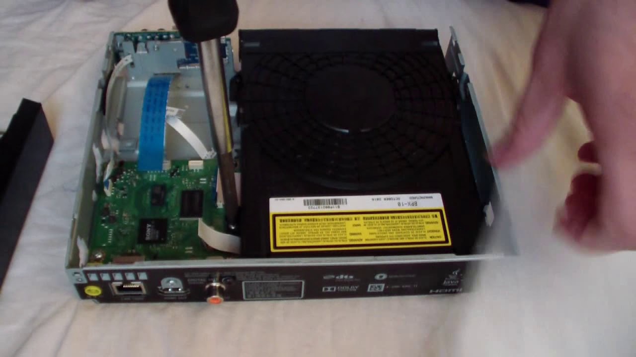 Replacing defective lens part in Sony s3700 blu-ray dvd player - YouTube