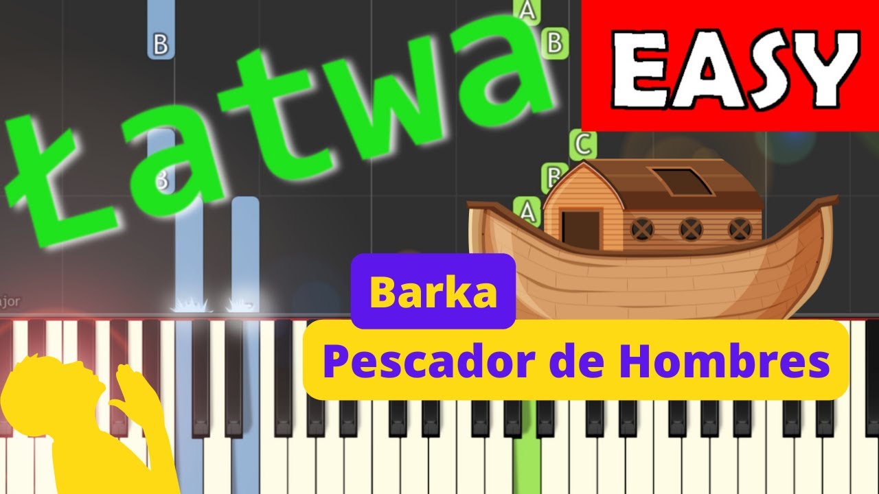 Barka Piano Tutorial Latwa Wersja Youtube