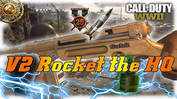 *LEGIT* Headquarters "Free for All" V2 Rocket! (Heroic MP40) Call of Duty WWII