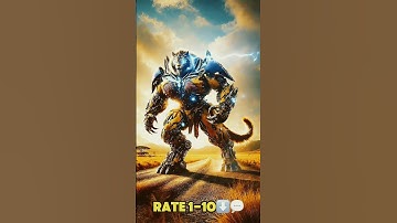 Bumblebee meets a real tiger! ⚡🐅   #aiart  #transformers #trending  #hybridanimals #animalfusion