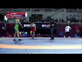 1/2 GR - 63 kg: J. JUNG (KOR) v. E. TASMURADOV (UZB)