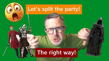 🎲How to Successfully Split the Party 💀🧙‍♂️in Your RPG | Tips for Dungeon Masters & Players #RPG