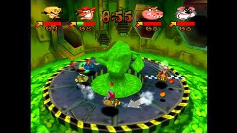 Crash Bash - Toxic Dash Crystal (Co-op with PR)