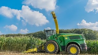 Ensilage 2016 avec une John Deere 8500 en Normandie!!!!!!