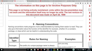 java naming conventions