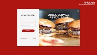 How to Create Modern UI Design Login Form of Fast Food Restaurant Desktop App Visual Basic VB.NET